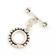 White Sterling Silver Toggle Clasp